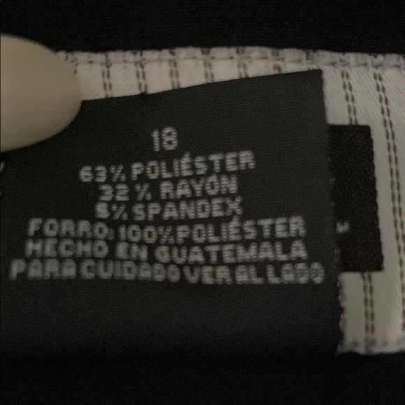 GEORGE black classic blazer coat jacket 2 button closure vintage NEW size 18 - Picture 9 of 15